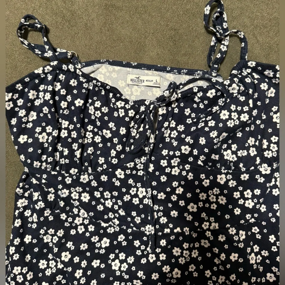 Hollister Floral Mini Dress with Tie Front Detail - Picture 3 of 5
